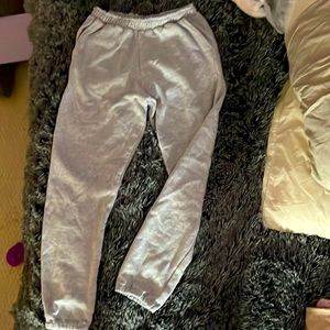 grey sent pants size 4 only worn once fuzzy inside